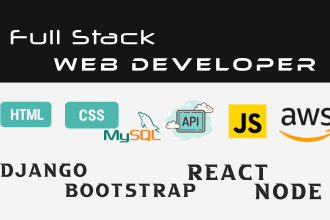 develop your web backend using django and bootstrap