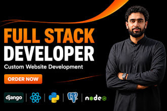 be your full stack developer for django and react website development