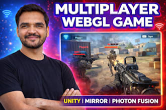 develop webgl multiplayer game using unity mirror or photon fusion