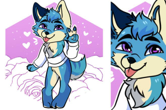 draw your furry fursona in chibi style and nsfw