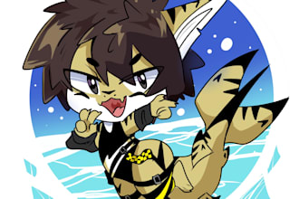 draw your furry fursona in chibi style