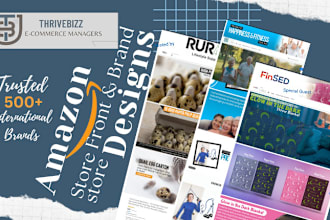 create your amazon brand store and storefront design