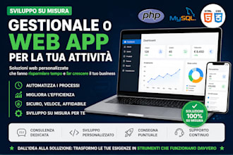 realizzo software gestionali e web app per aziende