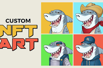 create nft art, collectible characters