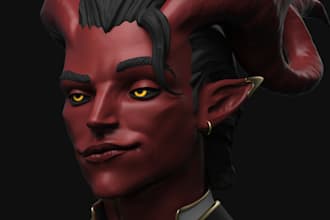 3d print ready character or weapon