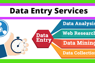 excel data entry, copy paste data mining, virtual assistant