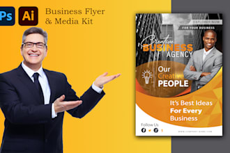 design business flyer and media kit