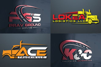 do transport trucking logistics cargo and freight logo