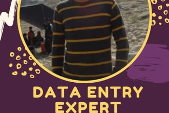do data entry, copy paste and web research