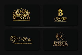 design signature, modern luxury logo with initial or monogram