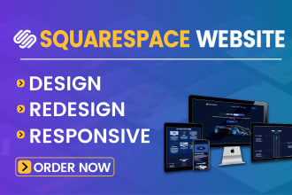 build a responsive squarespace website design or redesign