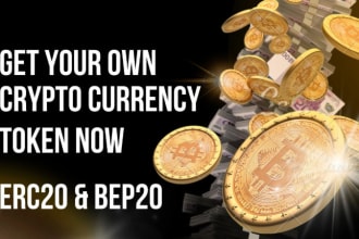 create bep20 token or erc20 token crypto currency