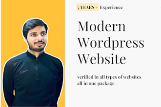do professional wordpress website redesign and development with SEO optimization