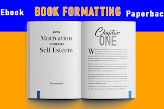 do book formatting and layout design for paperback and ebook