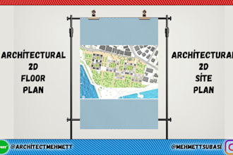 architectural 2d floor plan autocad 2d drawing