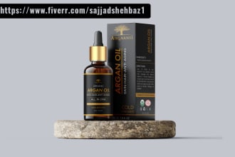 design cbd, hemp, essential oil bottle labels packaging