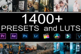 send you my new collection of presets and luts