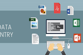 be your virtual assistant for data entry and web research