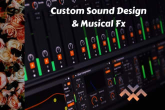 add musical elements and sound design to your track