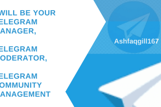 be admin moderator and manager for your telegram group or channel