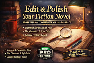 professionally edit and polish your fiction novel