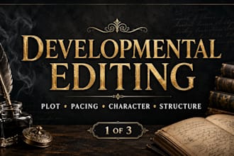 provide developmental editing for your fiction manuscript