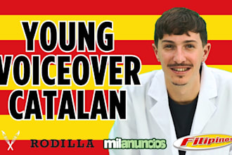 record a young voice over in catalan