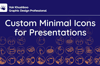 design custom minimal icons for your presentation