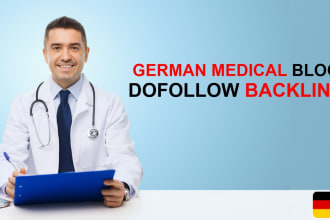 provide dofollow backlink from my german medical website