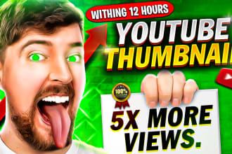 create a high quality youtube thumbnail