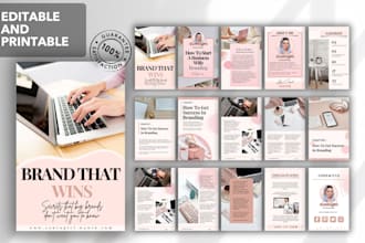 do professional branded PDF lead magnet, ebook and workbook