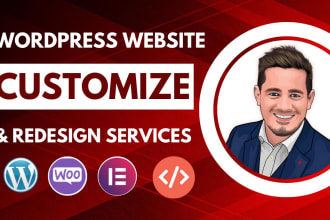 install and customize wordpress website and upload demo data