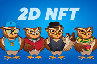 Best Price!  do unique 2d nft art collection