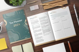 design custom planner, tracker, calendar, and journal
