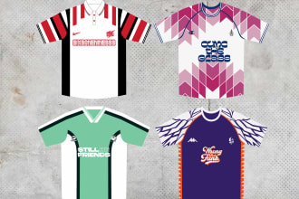 do custom jersey vintage design for soccer, bloke core and brand