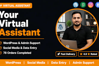 be your virtual assistant for wordpress, social media and admin support