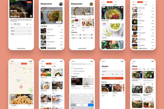 develop a cross platform food delivery app in flutter