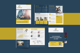 design business brochure, company profile, proposal, booklet