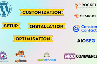 install and configure wordpress plugins you want