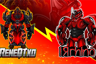 design twitch logo gaming and custom mascot esports stream