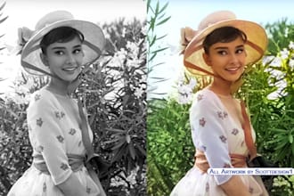 colour black and white images