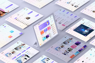 design a professional dashboard or web app UI in figma