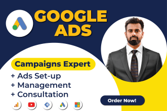 setup and manage your google ads adwords PPC campaign