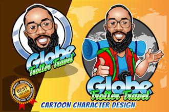 do a modern character, mascot, animal cartoon logo design