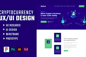 do unique crypto, currency coin tech web UI design