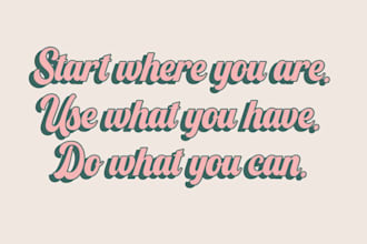 create custom quotes in luxurious looking font style