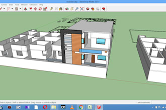 do 3d model using sketchup pro