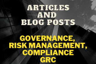 write researched article on governance, risk, and compliance