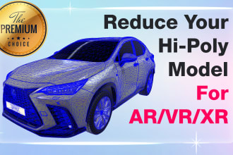reduce or convert your high poly for ar