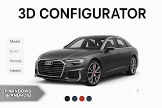 create car or product configurator in unreal or unity